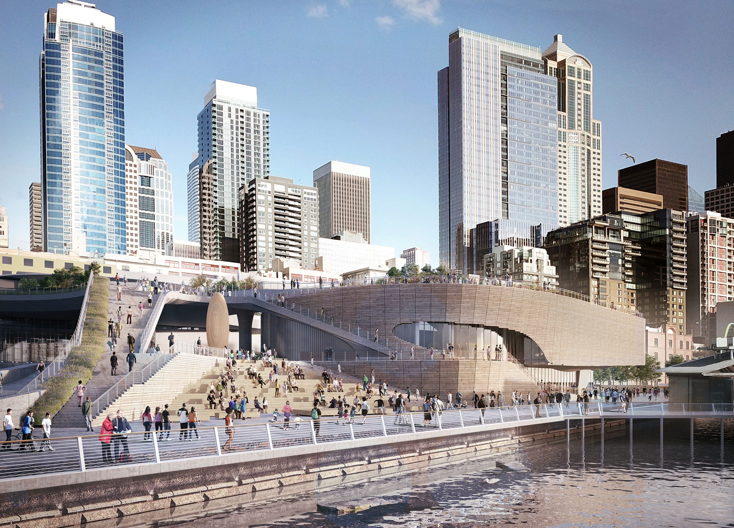 LMN Architects Celebrate the Design and Construction Progress of the New Seattle Aquarium Ocean Pavilion