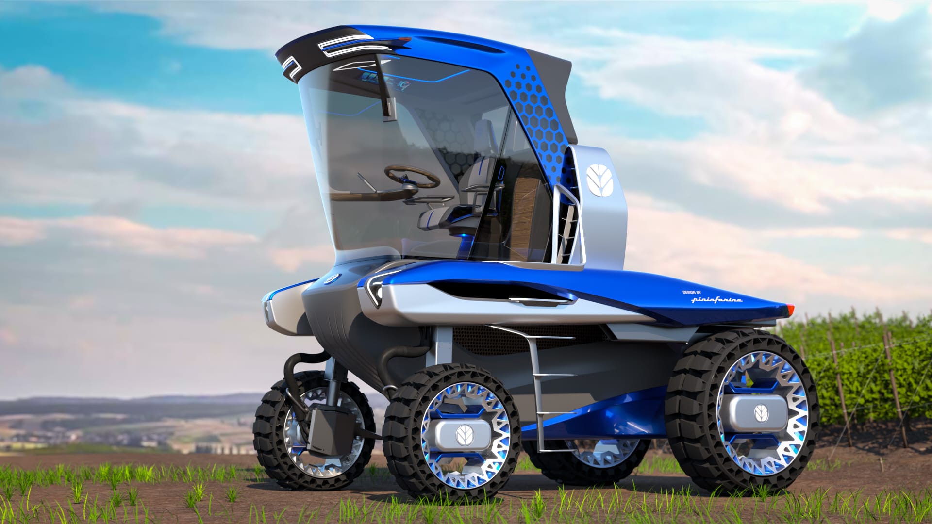 New Holland Straddle Tractor Concept wins German Design Award 2023  